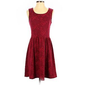 Jack by BB Dakota Floral Knit A Line Dress